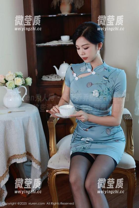 Xiuren秀人网 - 奶芙乔乔的全套内衣图集——这些造型，会不会卡到我眼睛？-微莹质