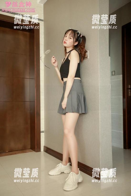 梦丝女神 - 最新图包带来满满的萝莉小JK气息，幻琪琪你这是要让我变回宅男吗？-微莹质