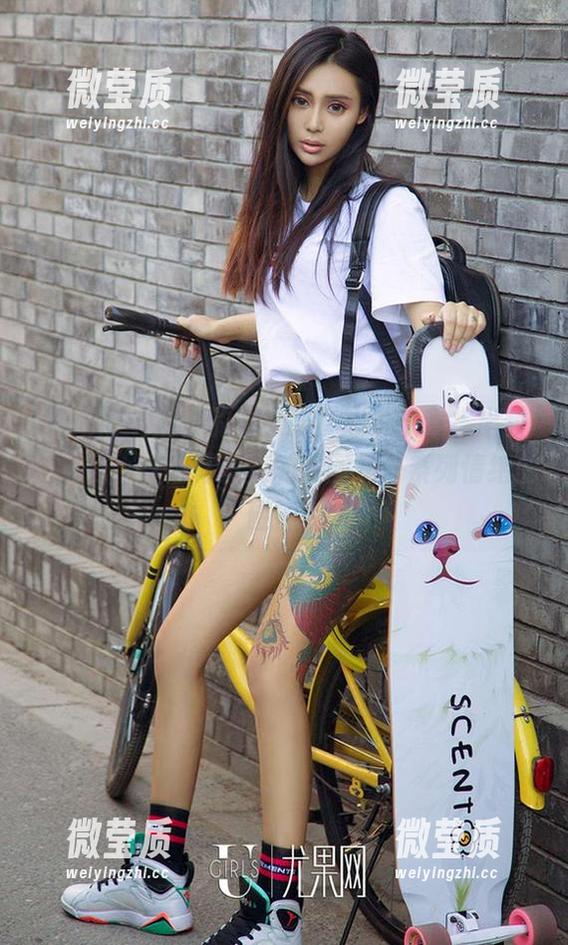 爱尤物 - 童倩的体操服，心中不禁挥出数个问号，这组写真集的原图是一系列情绪的碰撞？-微莹质