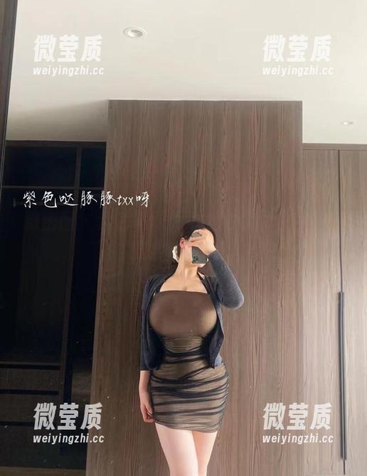 微密圈 - 紫色哒豚豚可爱全套图包，别赌我会隐忍哦！-微莹质