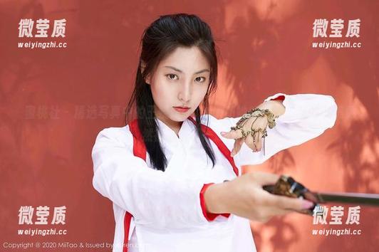 蜜桃社 - 精选写真中的王婉悠Queen和她的红裙，我的审美竟然被打击了一波！-微莹质